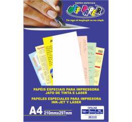 PAPEL OPALINE BRANCO A4 180G C/50FLS 031